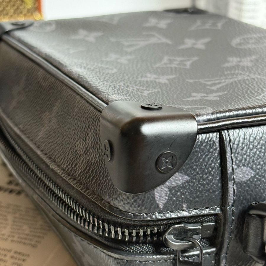 (台灣購證🇹🇼)LV Mini Soft Trunk 黑老花箱包 M44735-12