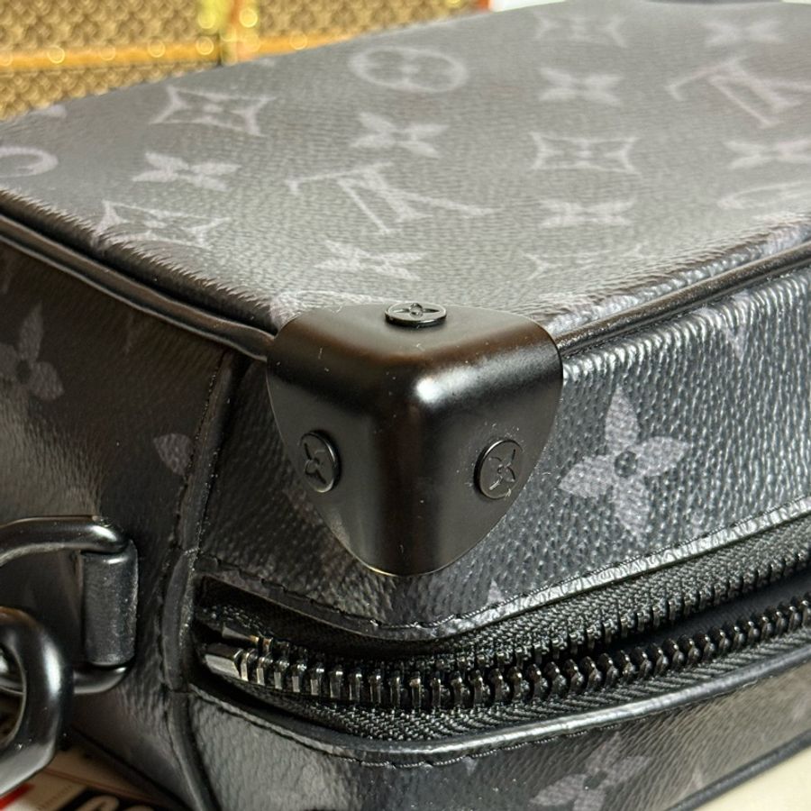 (台灣購證🇹🇼)LV Mini Soft Trunk 黑老花箱包 M44735-13