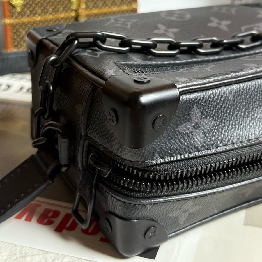 (台灣購證🇹🇼)LV Mini Soft Trunk 黑老花箱包 M44735-15