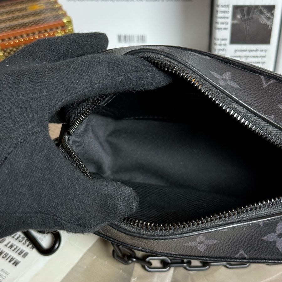 (台灣購證🇹🇼)LV Mini Soft Trunk 黑老花箱包 M44735-20