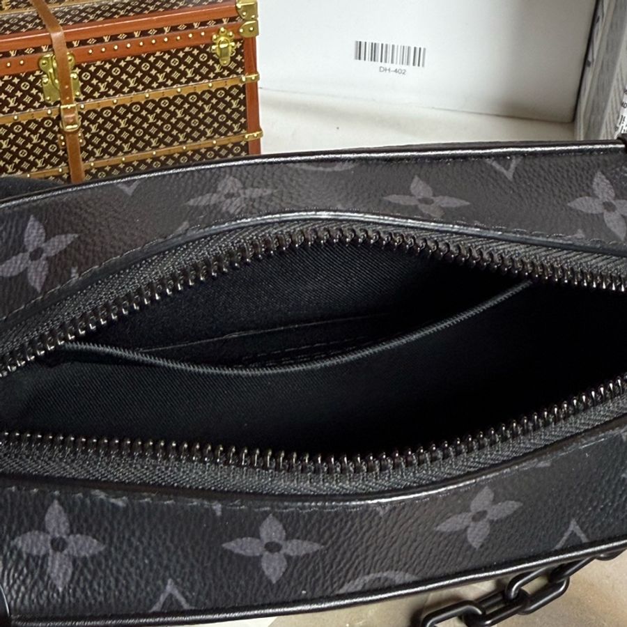 (台灣購證🇹🇼)LV Mini Soft Trunk 黑老花箱包 M44735-21