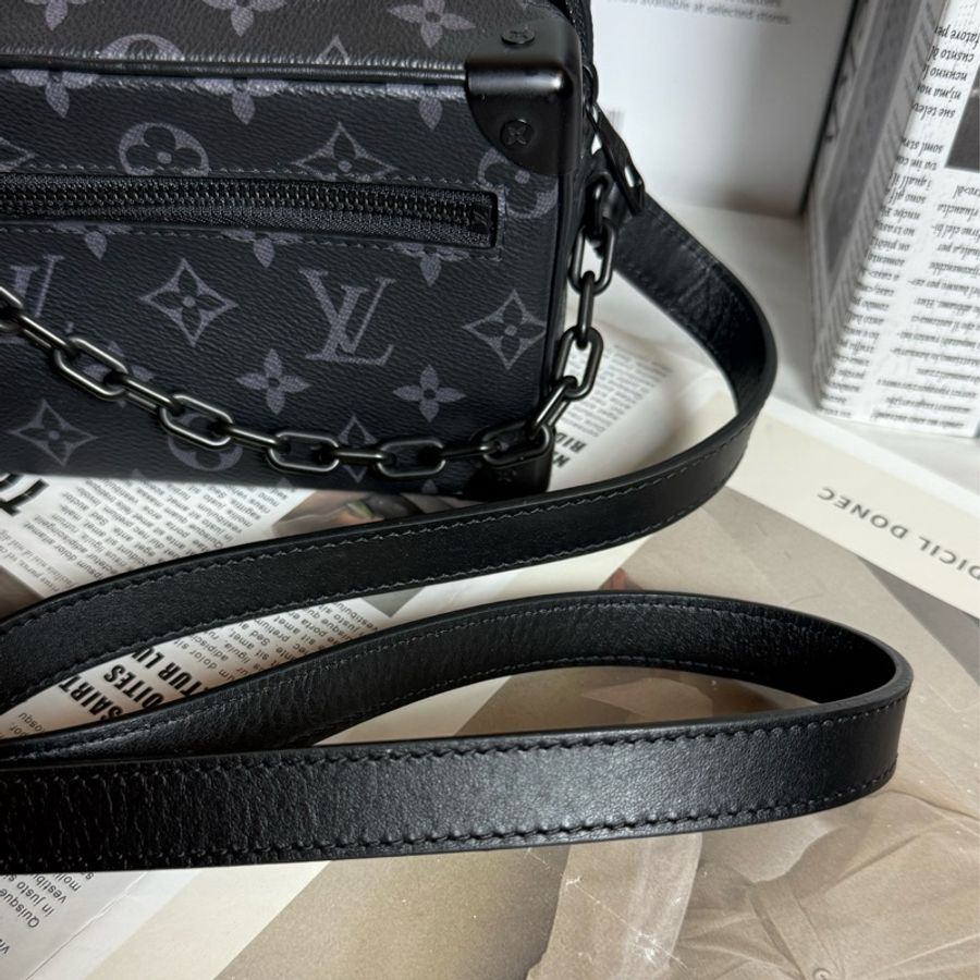 (台灣購證🇹🇼)LV Mini Soft Trunk 黑老花箱包 M44735-23