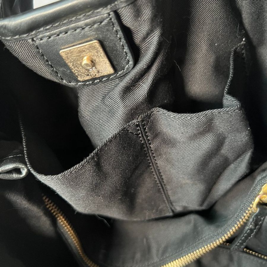 Givenchy Studded New Sacca 金色鉚釘側斜背包手提袋 日本中古二手-6