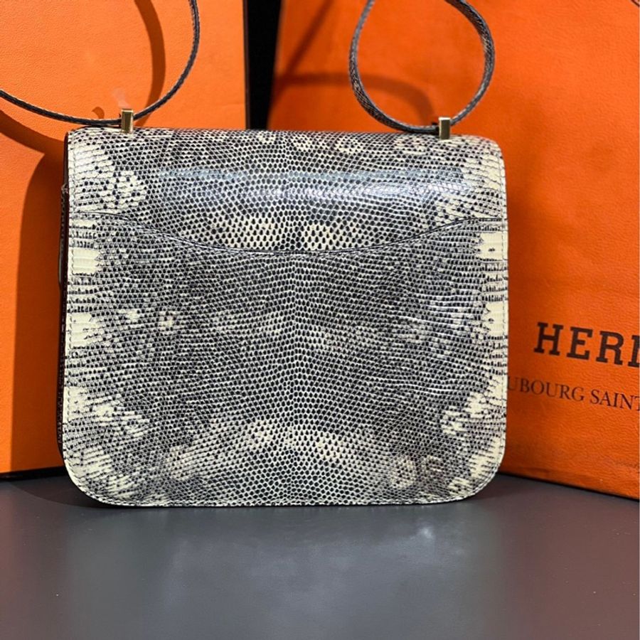 愛馬仕hermes 康康 19 喜馬拉雅 金扣 蜥蜴皮 Y刻 20年票-2