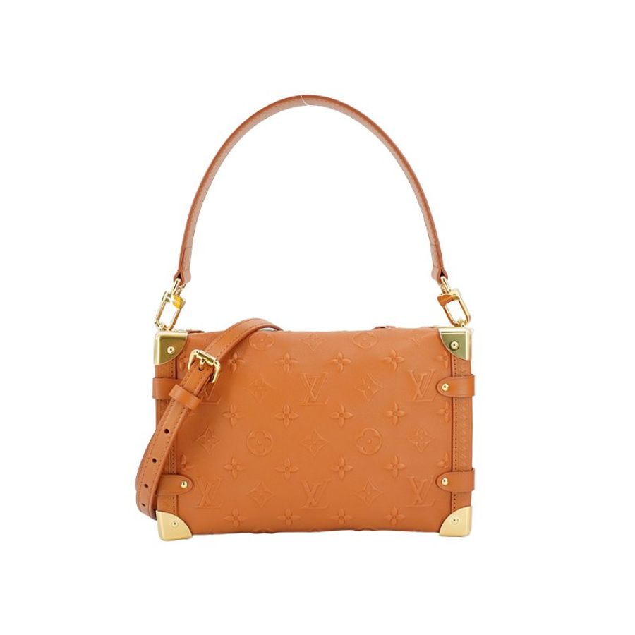 Louis Vuitton 展示品 Side Trunk 牛皮手提斜背軟箱包(M21741-棕)-0