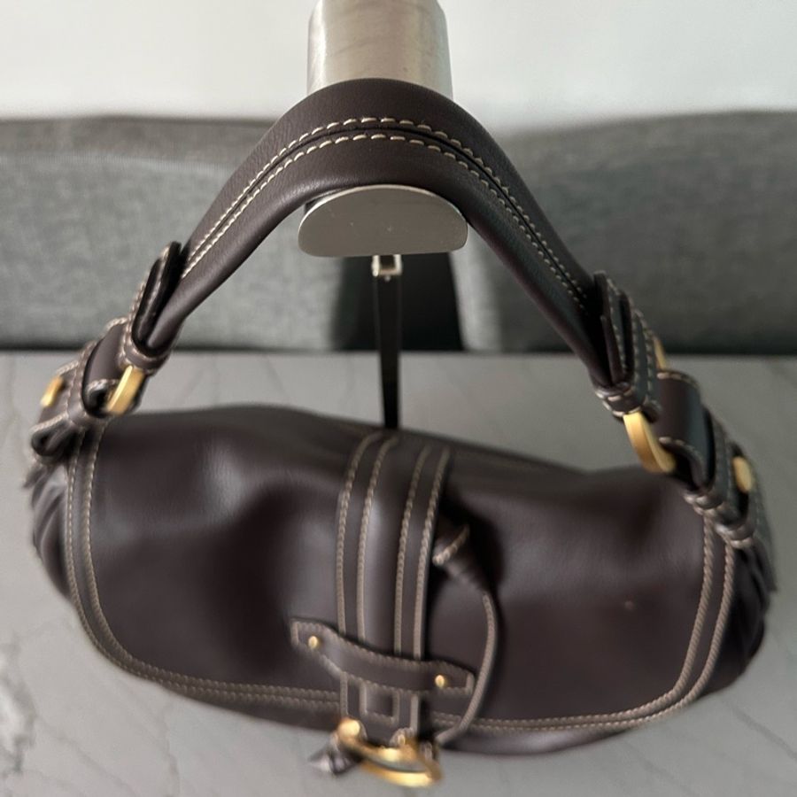 💕清貨價💕復古Bally 啡色hobo bag-5