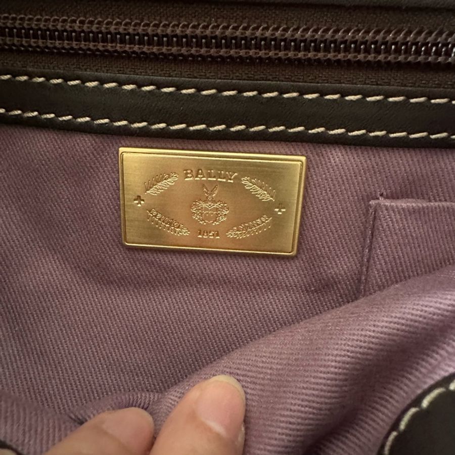 💕清貨價💕復古Bally 啡色hobo bag-10