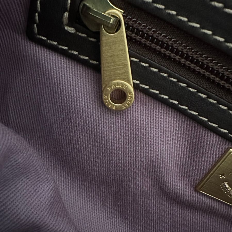 💕清貨價💕復古Bally 啡色hobo bag-11