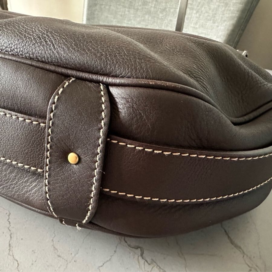 💕清貨價💕復古Bally 啡色hobo bag-20
