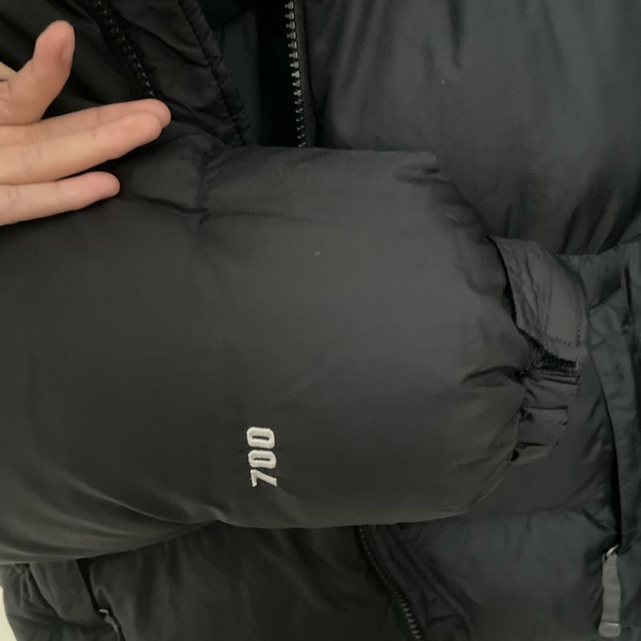 the north face 700羽絨外套黑色s號-4