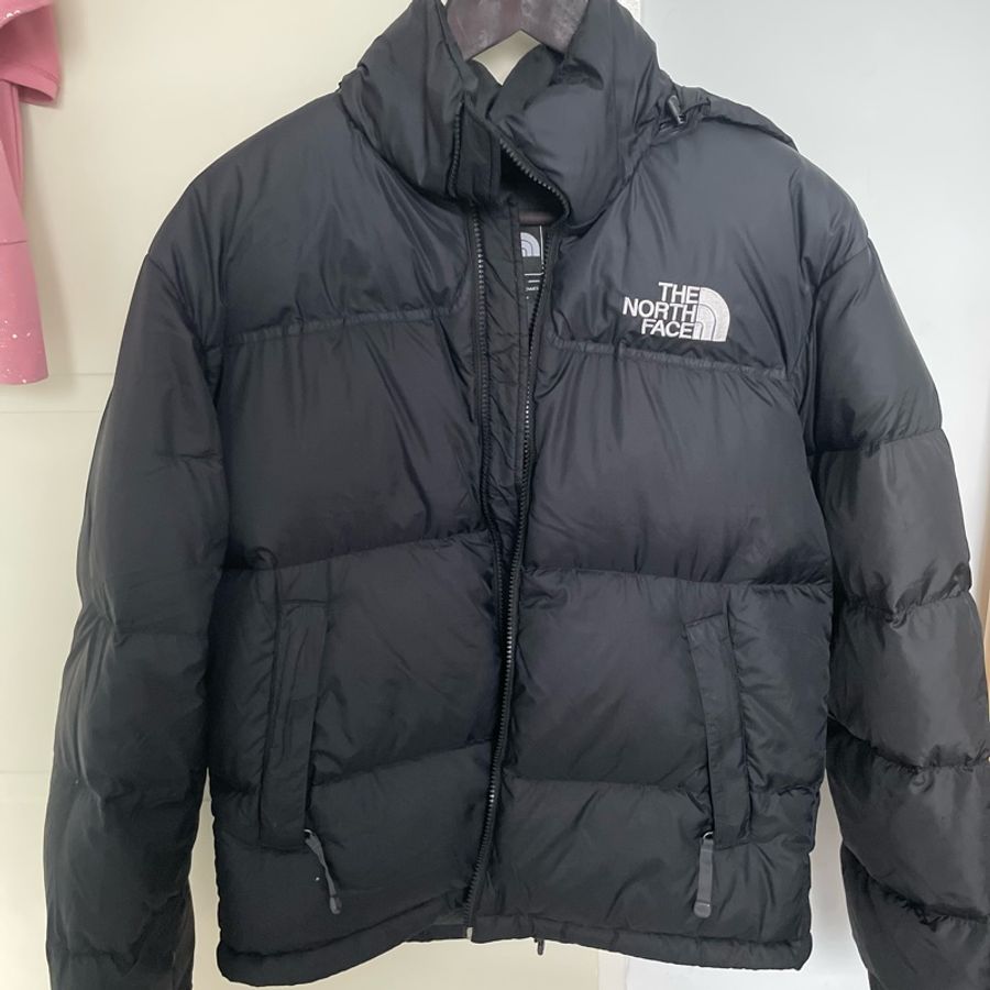 the north face 700羽絨外套黑色s號-5