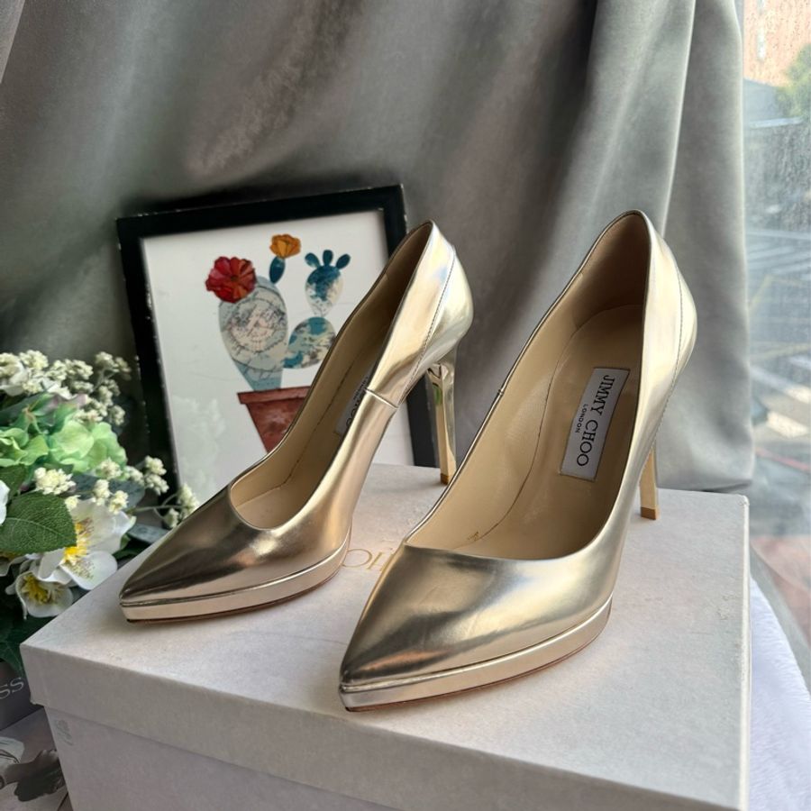 Jimmy Choo RUDY MIM婚鞋(香檳金)-1