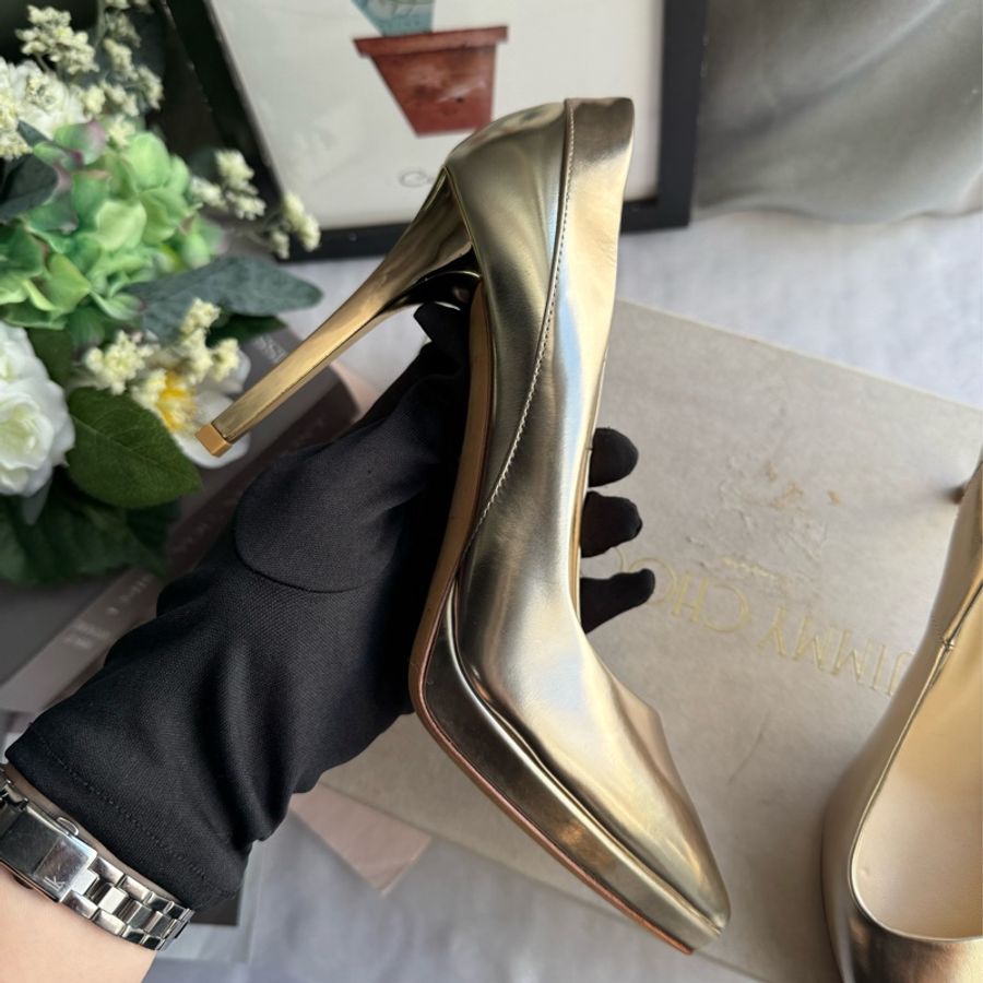 Jimmy Choo RUDY MIM婚鞋(香檳金)-9