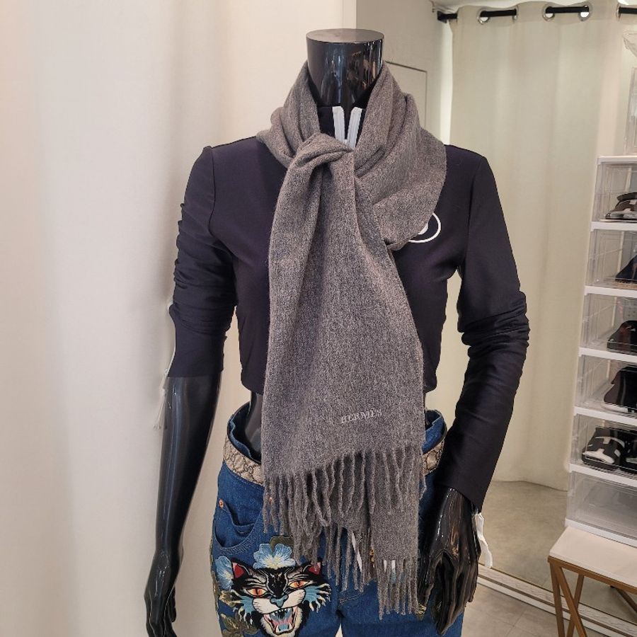Hermès Cashmere 經典款喀什米爾圍巾-3