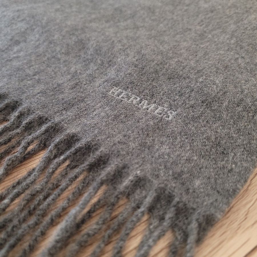 Hermès Cashmere 經典款喀什米爾圍巾-5