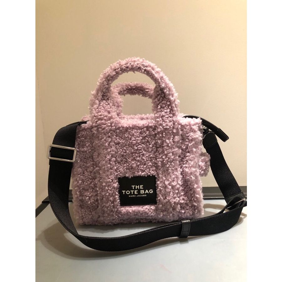 MARC JACOBS-The Teddy TOTE BAG粉紫色-5