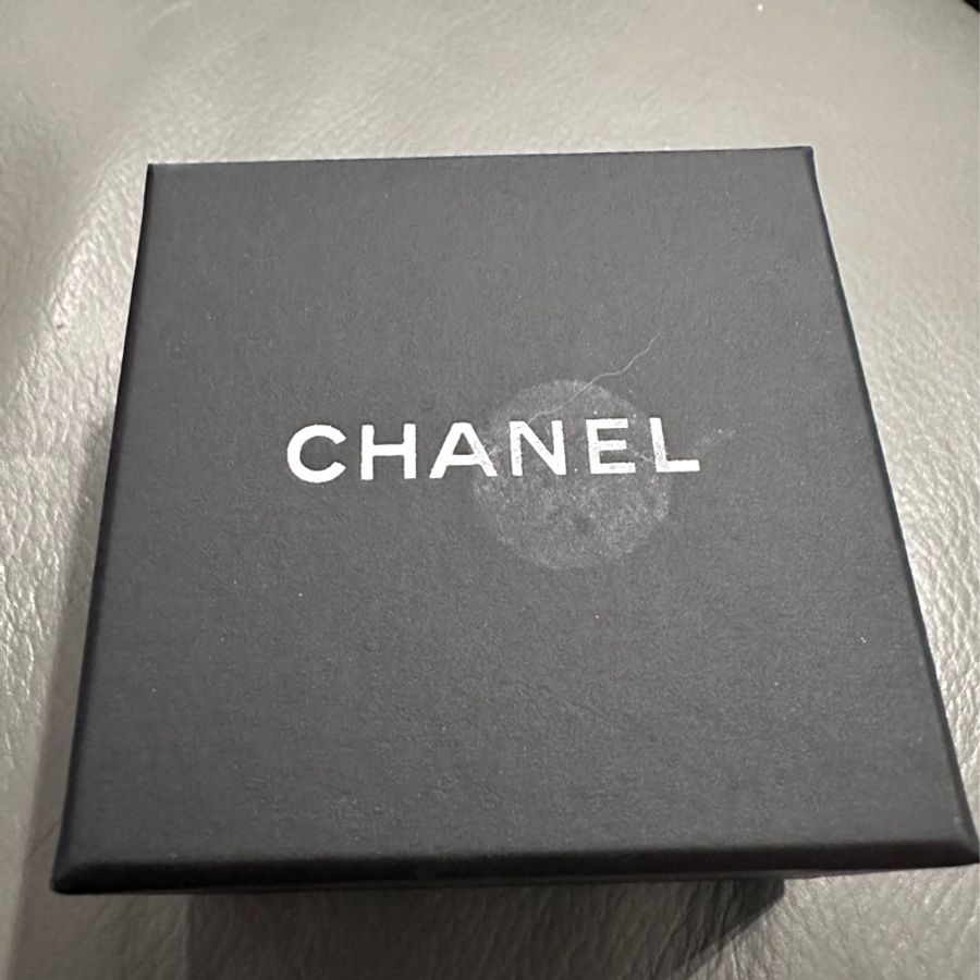CHANEL星星愛心雙C水鑽針式耳環-1