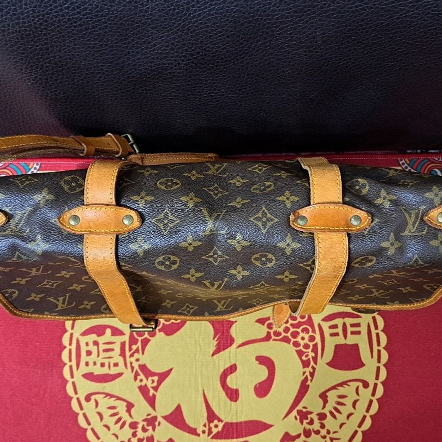 日本進口/二手LV/大款双子星包,馬鞍包/原廠原皮-19