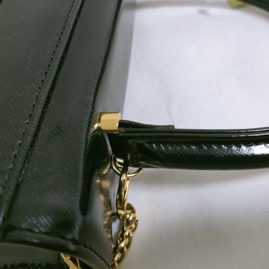 VERSACE Handle Medusa Leather G-Hardware Handbag 太陽城手提袋附帶鎖匙扣 日本中古二手vintage-7