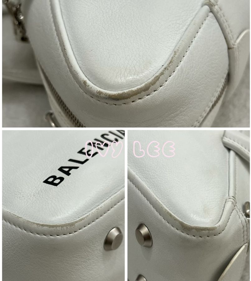 BALENCIAGA 巴黎世家 476975 字母LOGO三角小牛皮手提包 肩背包 手提包 二手精品-14