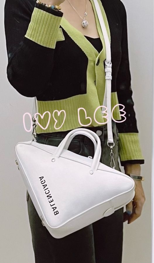 BALENCIAGA 巴黎世家 476975 字母LOGO三角小牛皮手提包 肩背包 手提包 二手精品-26