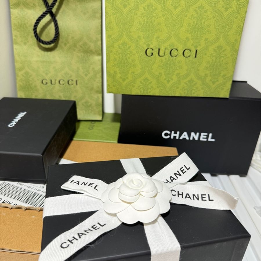Chanel 全新mini短夾 牛皮金釦-2