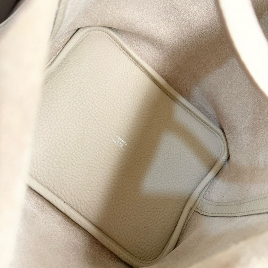 Hermes picotin 22菜籃子冰川白8L-8