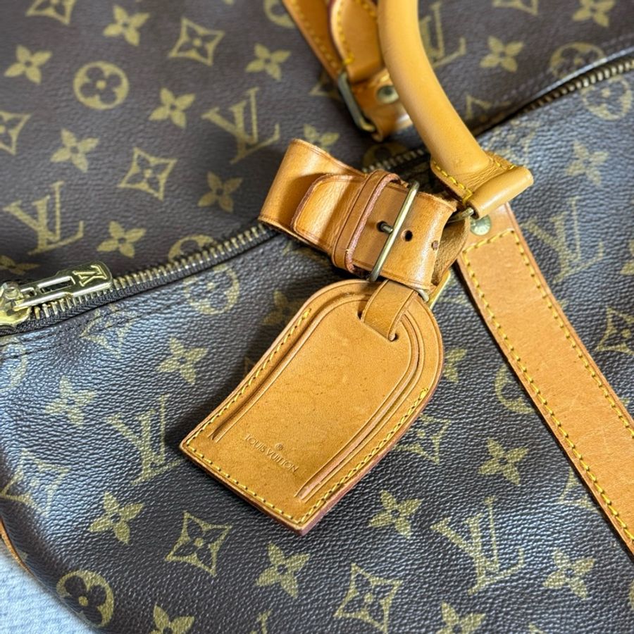Lv keepall 50 旅行袋 背帶款-25