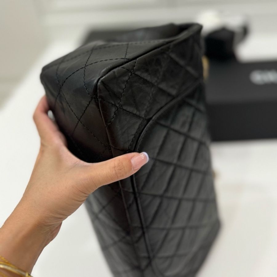 chanel 香奈兒 2.55 REISSUE 227 方釦 黑金 斜背包 肩背包 鍊條包 鍊帶包-5