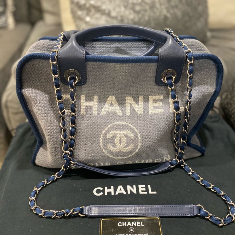 Chanel 丹寧保齡球包-0