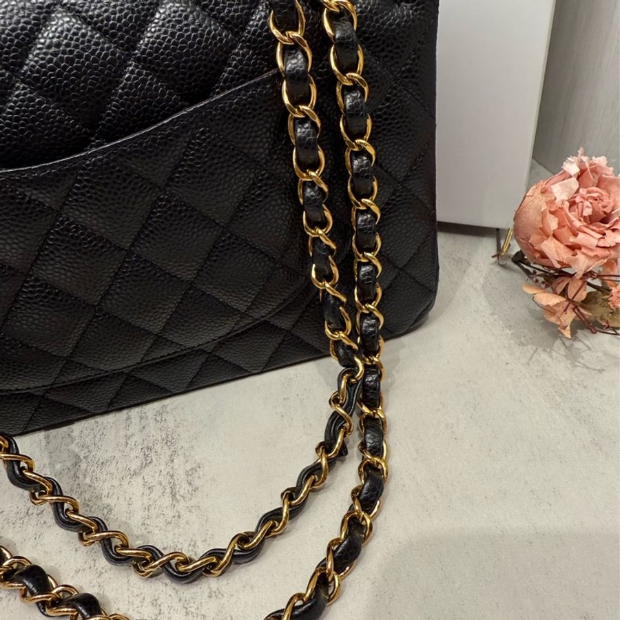 🖤✨Chanel 香奈兒|Coco 荔枝 CF 25 Classic Flap 黑金牛 新片款✨🖤-20