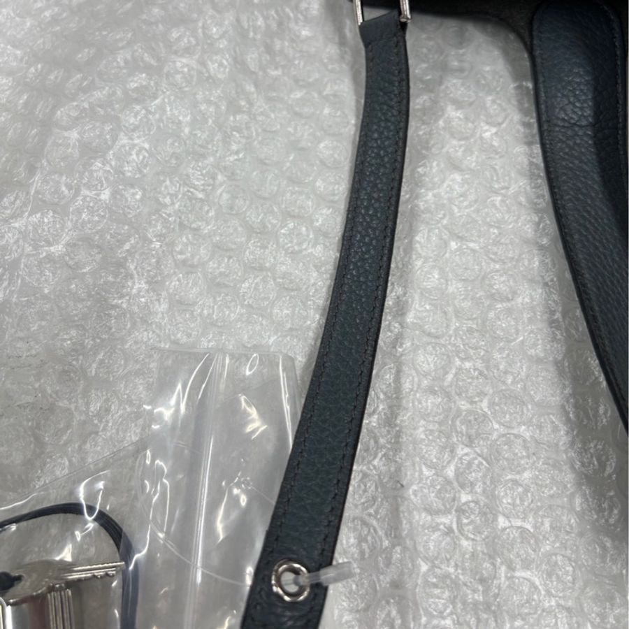 《初》 Hermes 霧霾藍銀釦菜籃子Picotin 22 MM-16