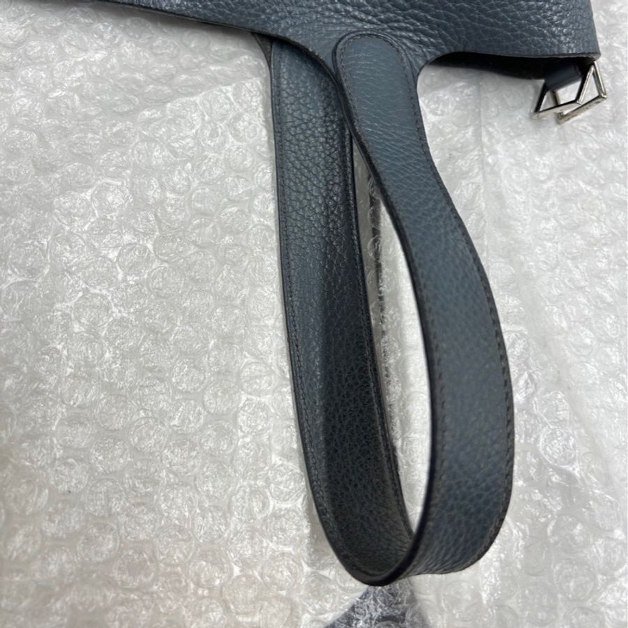 《初》 Hermes 霧霾藍銀釦菜籃子Picotin 22 MM-18