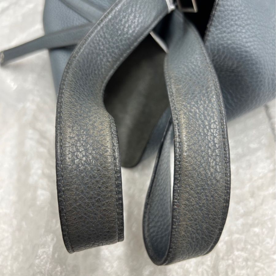 《初》 Hermes 霧霾藍銀釦菜籃子Picotin 22 MM-19
