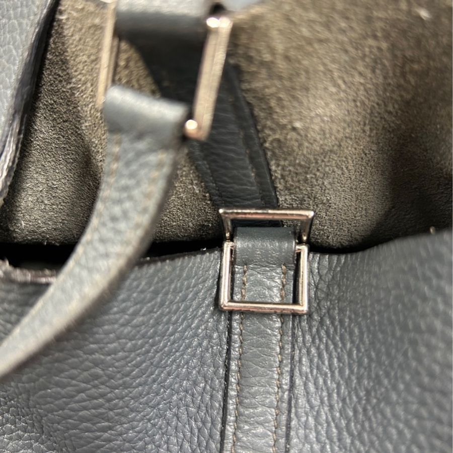 《初》 Hermes 霧霾藍銀釦菜籃子Picotin 22 MM-23