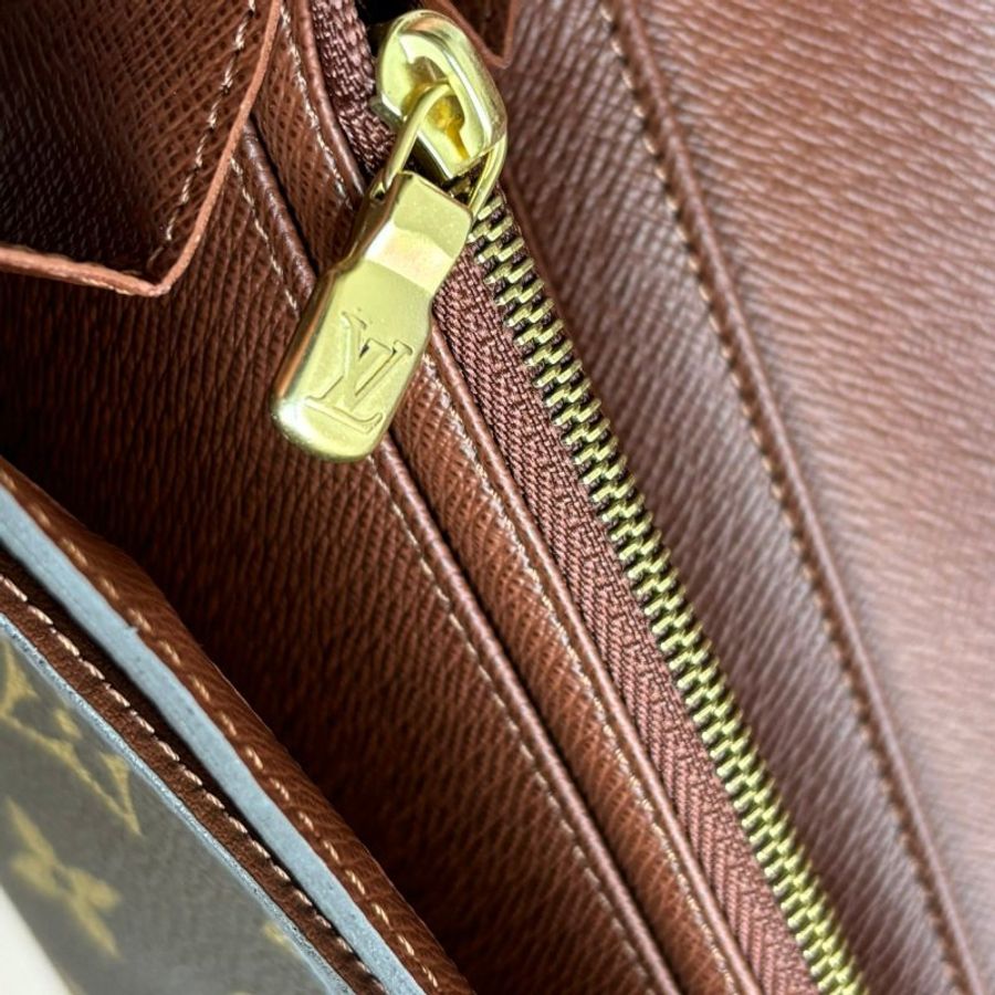 ::LOUIS VUITTON:: LV M60531 Sarah 內棕色金釦長夾-13