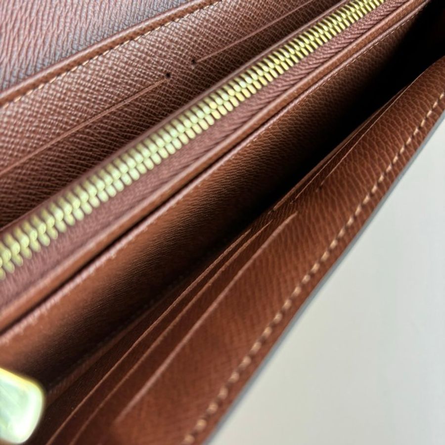 ::LOUIS VUITTON:: LV M60531 Sarah 內棕色金釦長夾-15