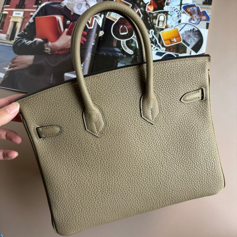 割愛釋出::HERMES:: BIRKIN 25 柏金 新色8Q馬爾法米色-1