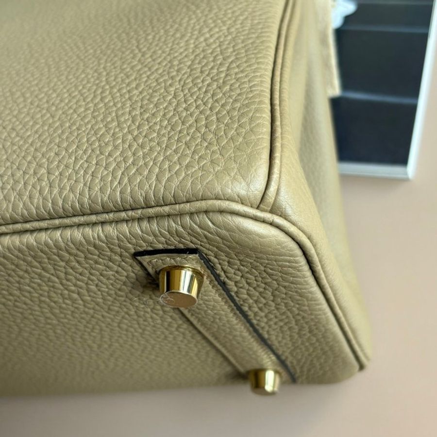 割愛釋出::HERMES:: BIRKIN 25 柏金 新色8Q馬爾法米色-4