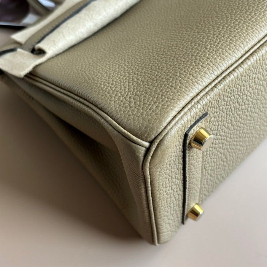 割愛釋出::HERMES:: BIRKIN 25 柏金 新色8Q馬爾法米色-7