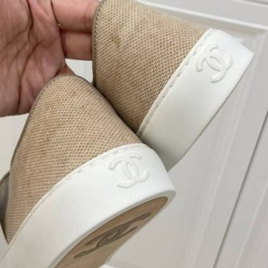 真品 chanel 休閒鞋 球鞋 穆勒鞋 運動鞋-7