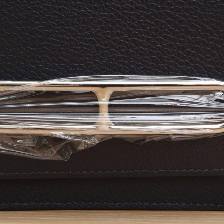 HERMES(愛馬仕) Roulis 豬鼻子 Slim 錢包 2Z午夜藍 EC皮 Y刻 銀扣-5