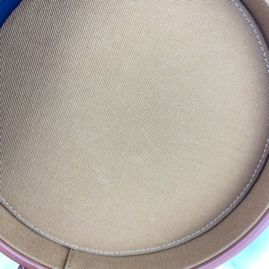 Celine Tambour新款 復古老花 凱旋門飯盒包 圓形盒子 圓筒包 單肩斜挎-18