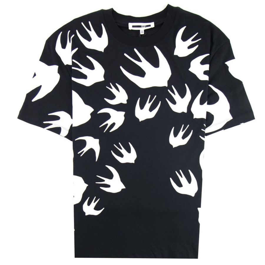 💫 雙11年度回饋・最強優惠登場 💫【MCQ】經典燕子 印花棉質T恤 黑-7