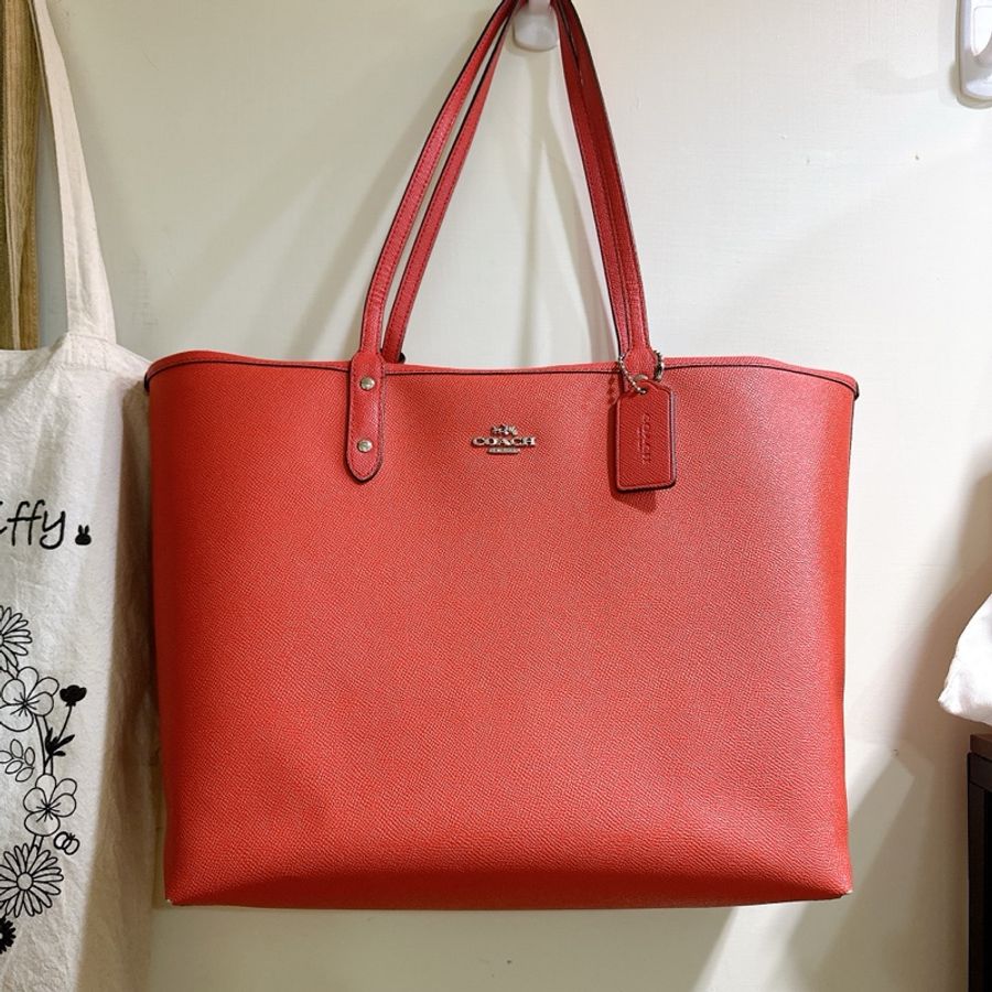 coach雙層托特包 🔥兩面皆可用🇯🇵在日本購入 內附品牌小包-0