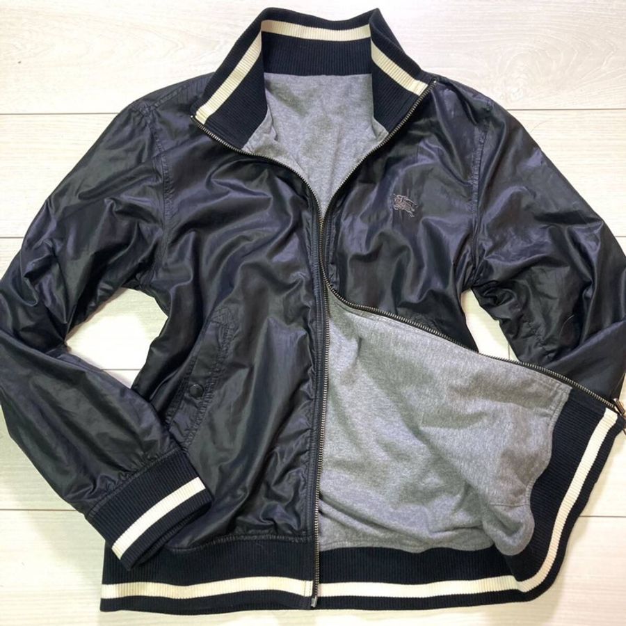 戰馬刺繡Burberry 兩用夾克(藍/M)-0