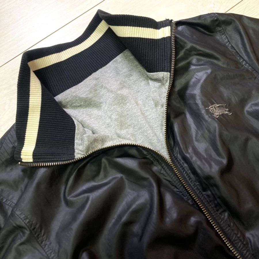 戰馬刺繡Burberry 兩用夾克(藍/M)-2