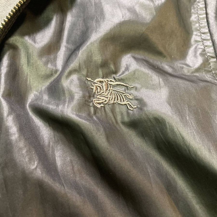 戰馬刺繡Burberry 兩用夾克(藍/M)-15