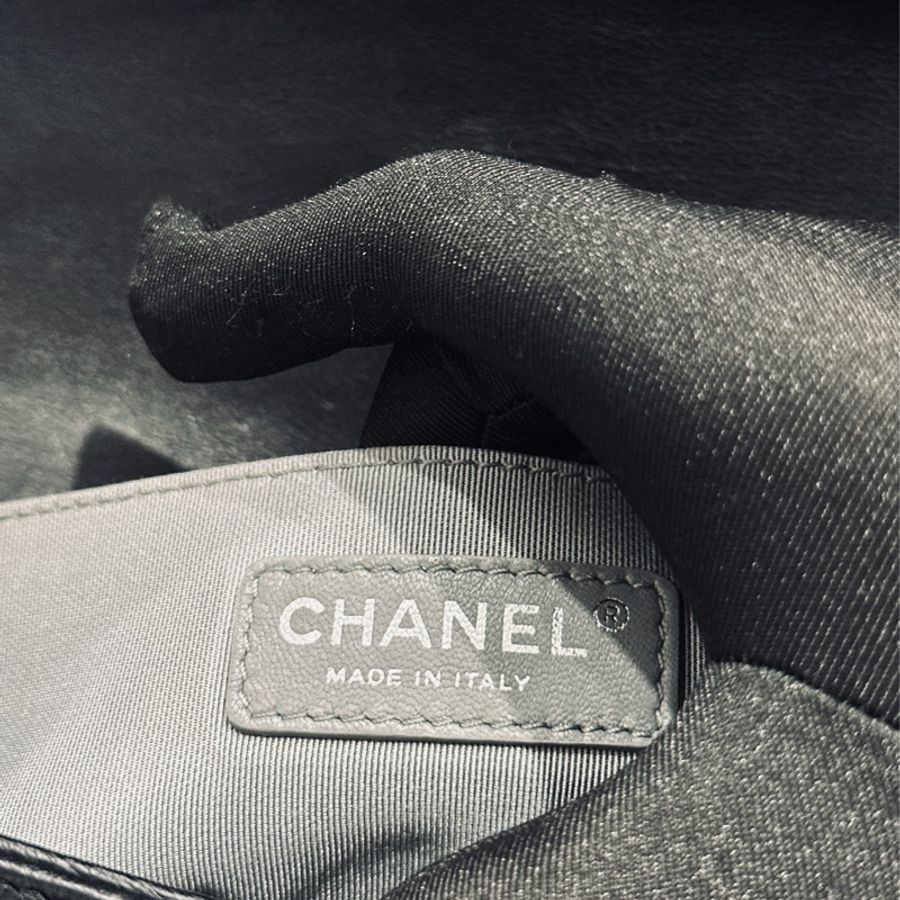 Chanel Leboy 25黑銀中號大菱格紋🔥專櫃售25萬🔥-53