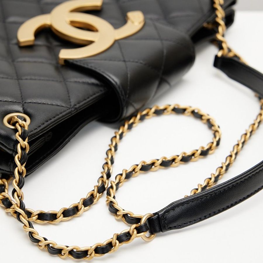 Chanel 24C 大logo法棍鍊條包-15